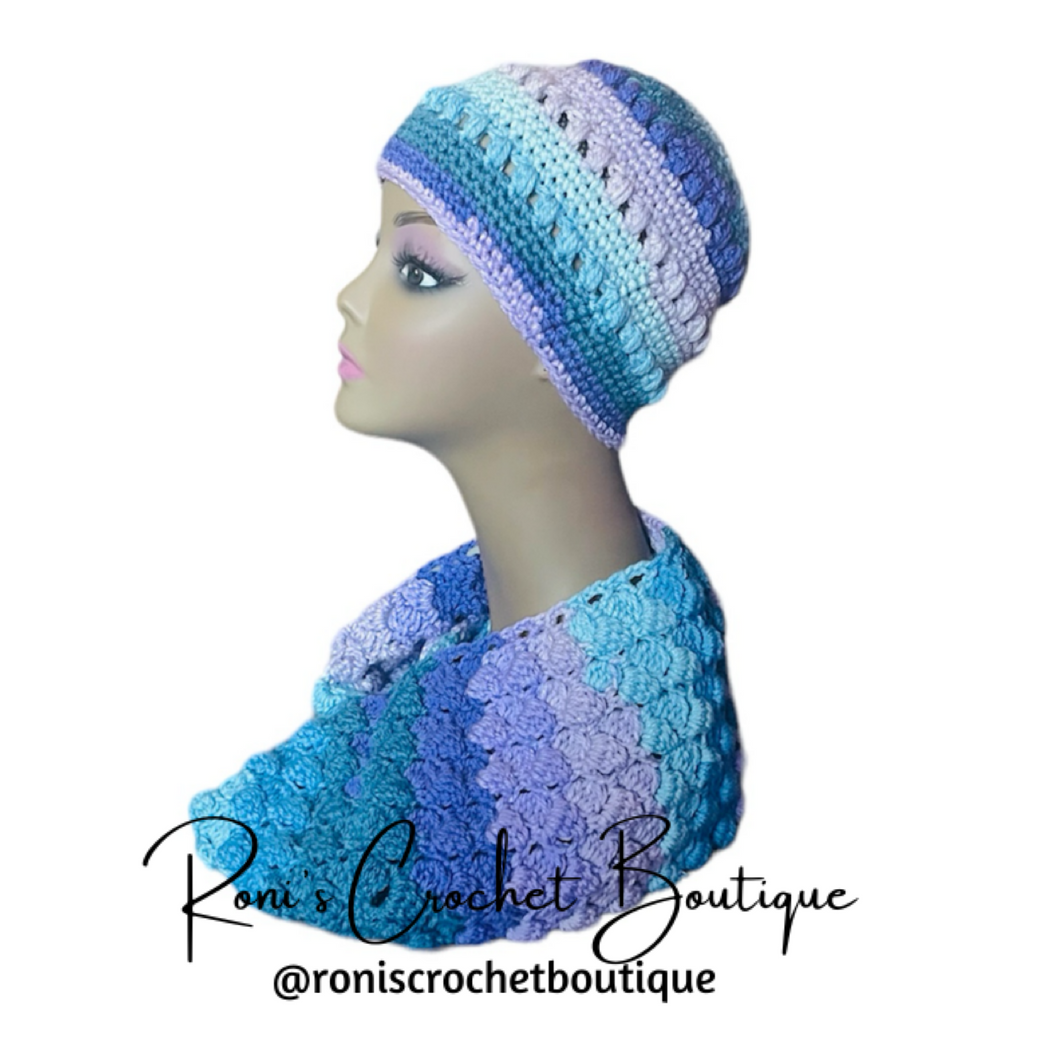 Bubble Beanie & Infinity Scarf Set