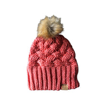 Load image into Gallery viewer, Winter Comfort Beanie with Faux Fur Pom
