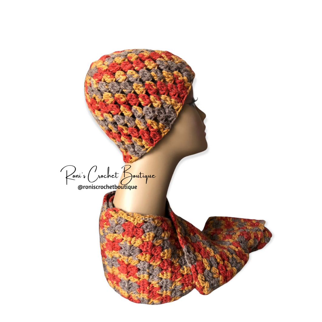 Swede Beanie and Scarf Set