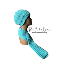 Load image into Gallery viewer, Teal Beanie and Scarf Set
