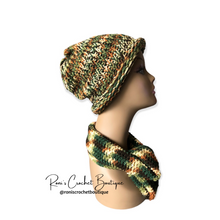 Load image into Gallery viewer, Woodsy Beanie and Scarf Set
